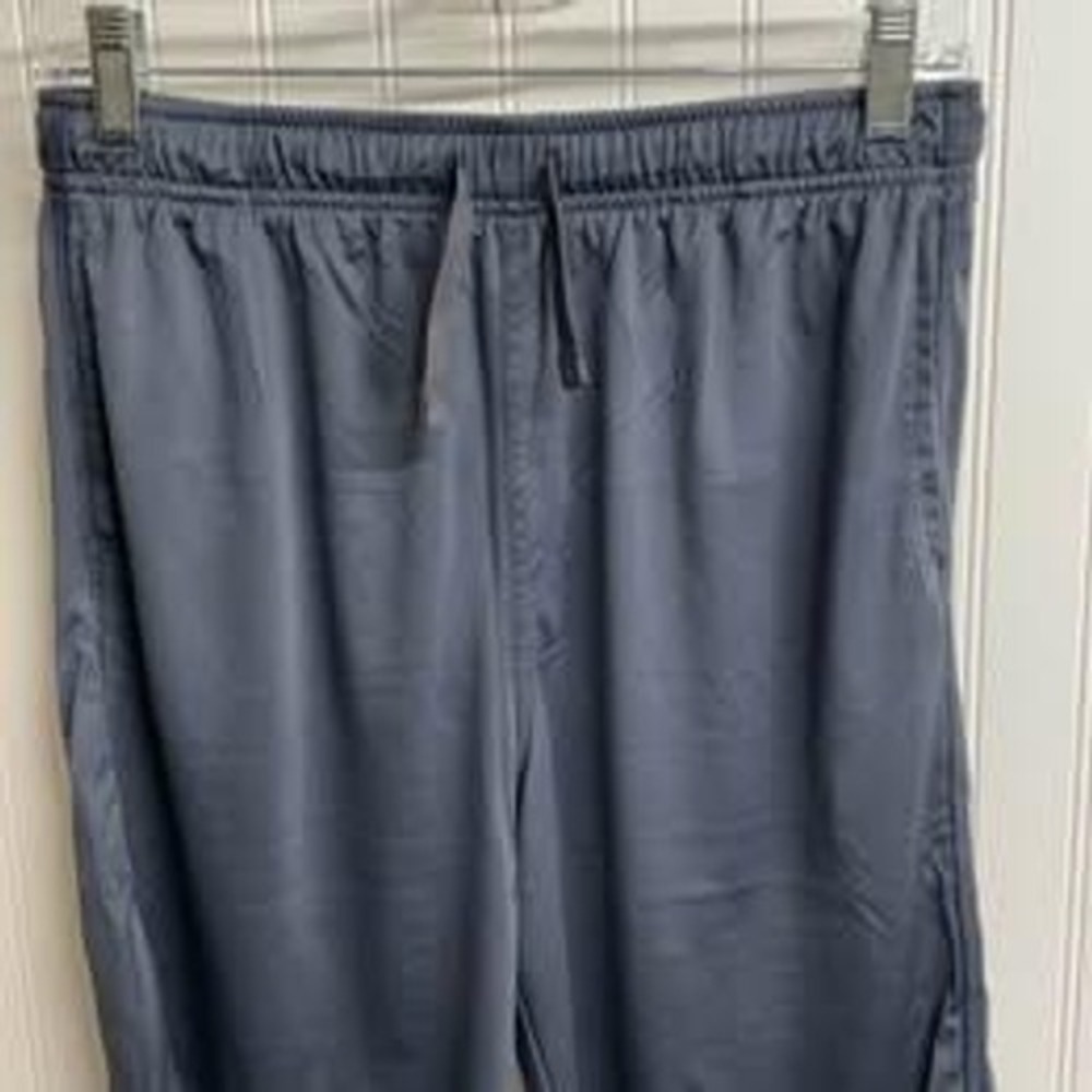 Athletic Works Boys XXL 18 Gray Active Basketball Shorts Elastic Waist Pockets